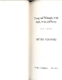 Theory and Philosophy of Ar T