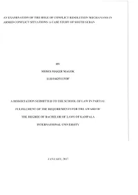 A Case Study of South Sudan by Moses