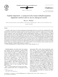 A Synapomorphy-Based Multiple Sequence Alignment Method. Cladistics, 19:261