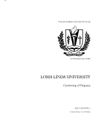 Conferring of Degrees