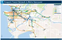 Frequent Transit Network in Metro Vancouver