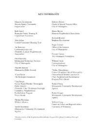Key Informants