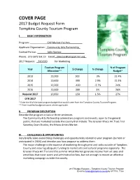 2013 Budget Request Form
