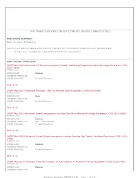 Security Advisory MTIS20-010 - Page 1 of 19 UNDER ANALYSIS: Firewall Enterprise