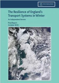 The Resilience of England's Transport Systems in Winter