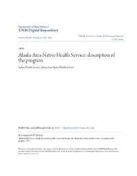 Alaska Area Native Health Service: Description of the Program