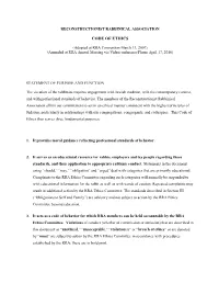 Code of Ethics