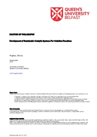 Development of Sustainable Catalytic Systems for Oxidation Reactions