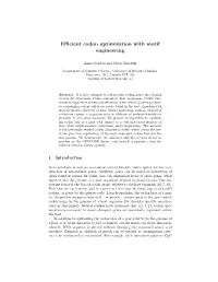 Efficient Codon Optimization with Motif Engineering