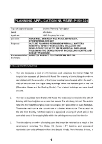 Planning Application Number:P15/1394