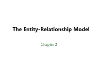 The Entity-Relationship Model