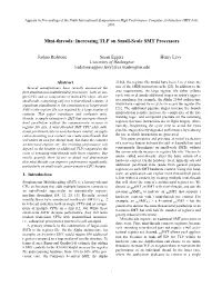 Mini-Threads: Increasing TLP on Small-Scale SMT Processors
