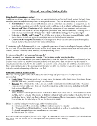 Why and How to Stop Drinking Coffee