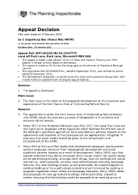 Appeal Decision Site Visit Made on 5 January 2021 by C Osgathorp Bsc (Hons) Msc MRTPI an Inspector Appointed by the Secretary of State Decision Date: 18 January 2021