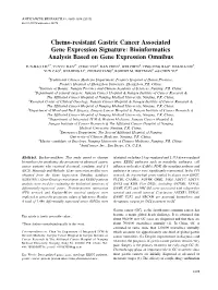 Bioinformatics Analysis Based on Gene Expression Omnibus