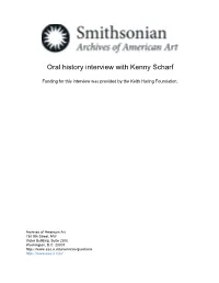 Oral History Interview with Kenny Scharf