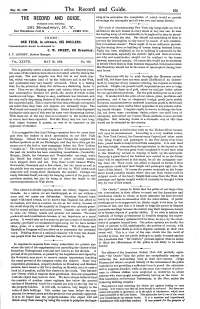 The Record and Guide. 703