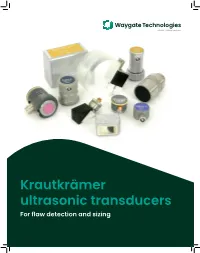 Waygate Technologies Ultrasonic Transducer Catalog