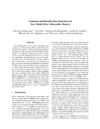 Consistent and Durable Data Structures for Non-Volatile Byte-Addressable Memory