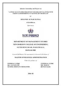 Industry Internship and Report on DEPARTMENT of MANAGEMENT