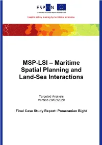 MSP-LSI – Maritime Spatial Planning and Land-Sea Interactions