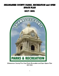 PARKS, RECREATION and OPEN SPACE PLAN 2017-2021