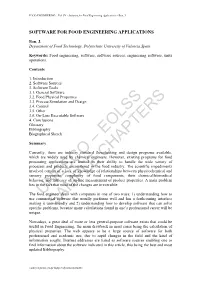 Software for Food Engineering Applications - Bon, J