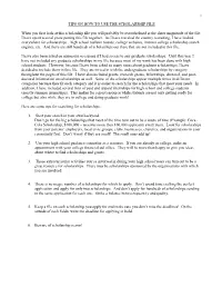Some Resources to Help in Your Search for Financial