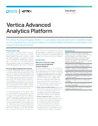 Vertica Advanced Analytics Platform