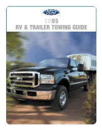2005 Rv & Trailer Towing Guide