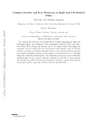 Arxiv:1612.04497V1 [Physics.Optics] 14 Dec 2016