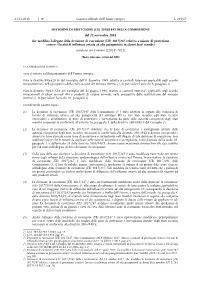 Decisione Di Esecuzione (Ue)