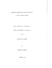 Generative Phonology and Dialect Variation a Study Of