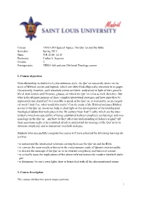 THEO-393 QB Spring 2015 Syllabus