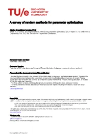 A Survey of Random Methods for Parameter Optimization