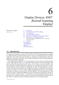 Display Devices: RSD™ (Retinal Scanning Display)