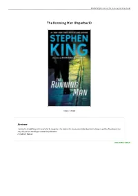 Get PDF &gt; the Running Man (Paperback)