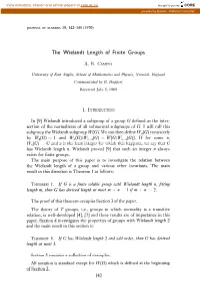 The Wielandt Length of Finite Groups