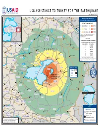 USAID/OFDA Turkey Program Map 11/2/2011