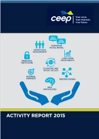 Activity Report 2015 Contents
