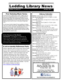 Ledding Library News Volume 13, Issue 10 October 2012