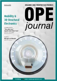 Mobility & 3D Structural Electronics