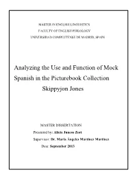 Analyzing the Use and Function of Mock Spanish in the Picturebook Collection Skippyjon Jones