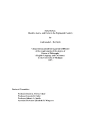 Identity, Genre, and Form in the Eighteenth Century by Andromeda