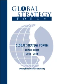 Lecture Series 2013 - 2014