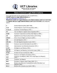 Some Common Abreviations