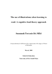 The Use of Illustrations When Learning to Read: a Cognitive Load Theory Approach