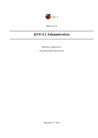 Administration Manual of QVD 4.2 I