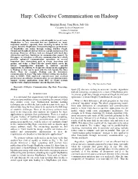 Collective Communication on Hadoop