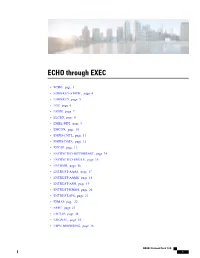 ECHO Through EXEC
